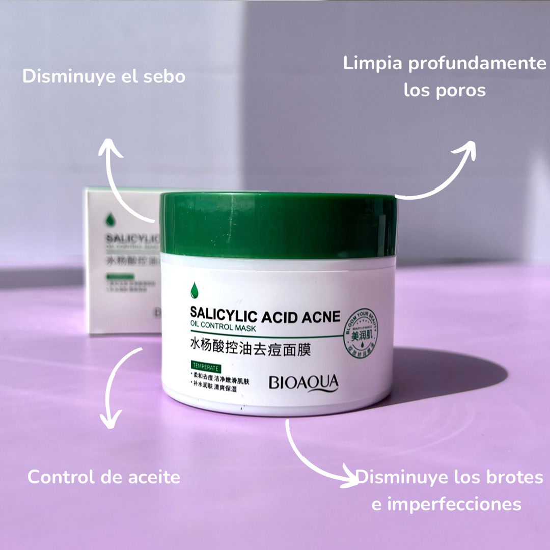 Mascarilla con ácido salicílico