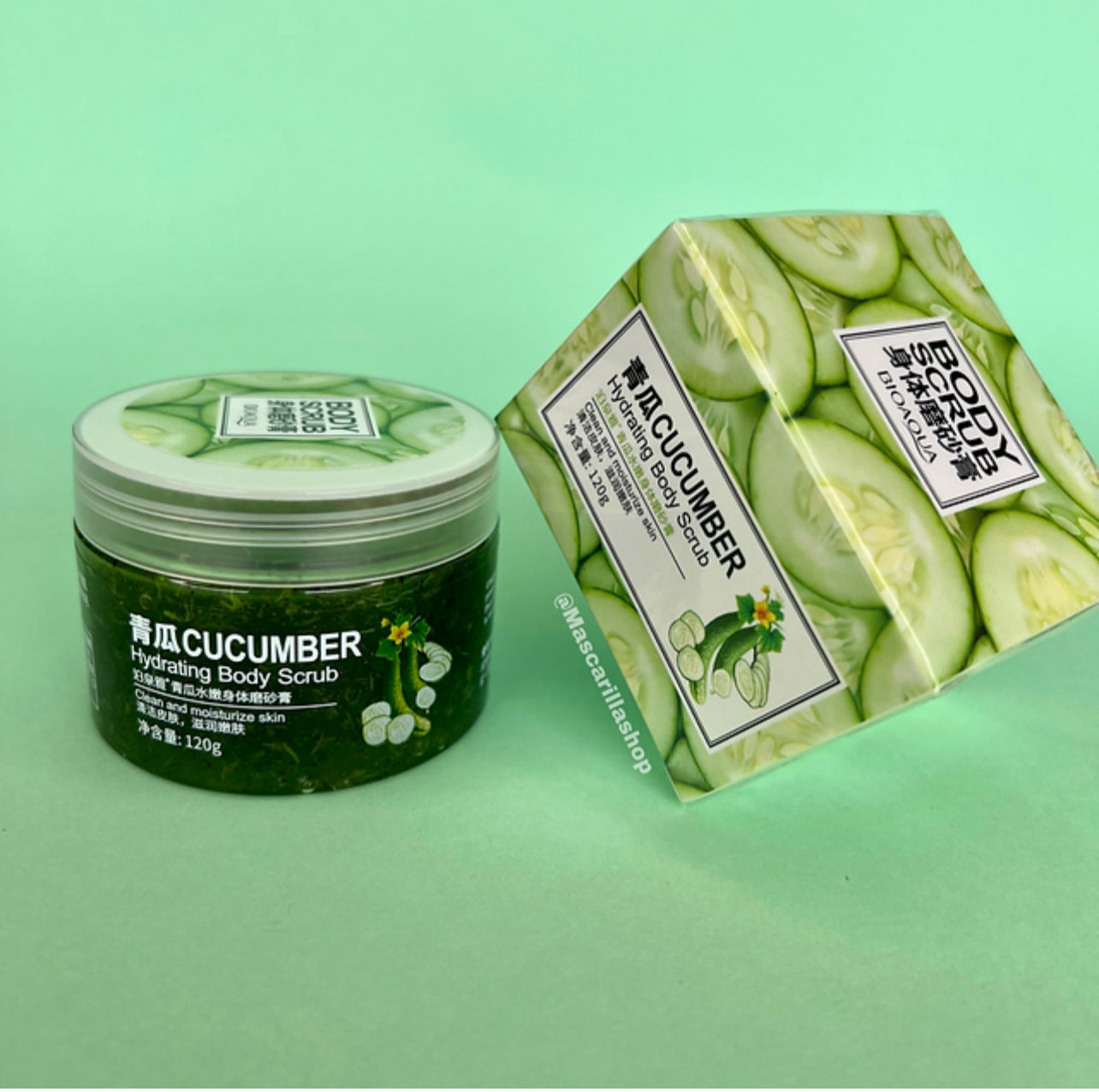 Exfoliante para cara y cuerpo de pepino bioaqua
