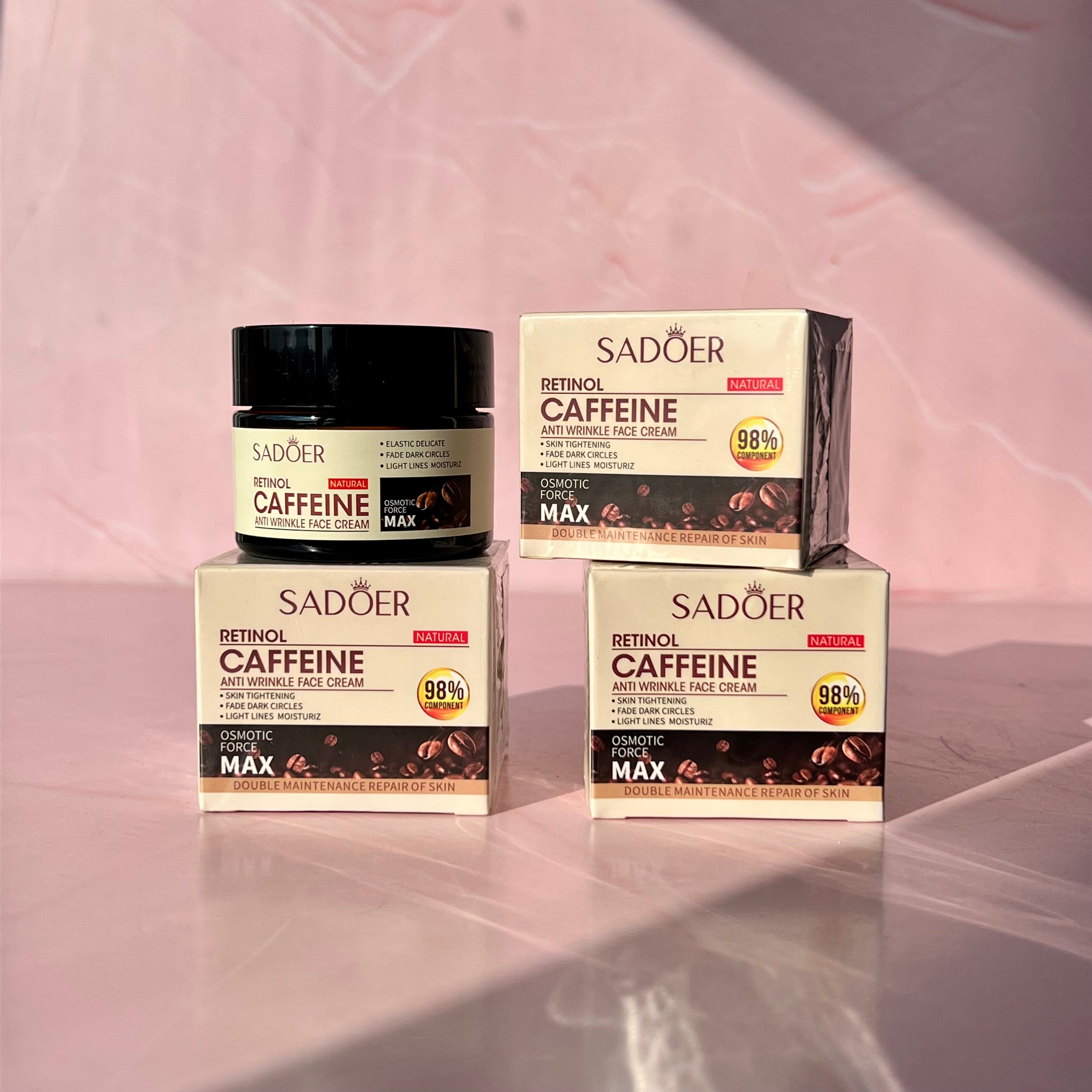 Caffeine face cream
