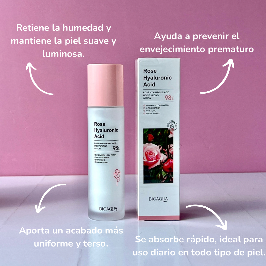 Emulsión facial de rosas + HA
