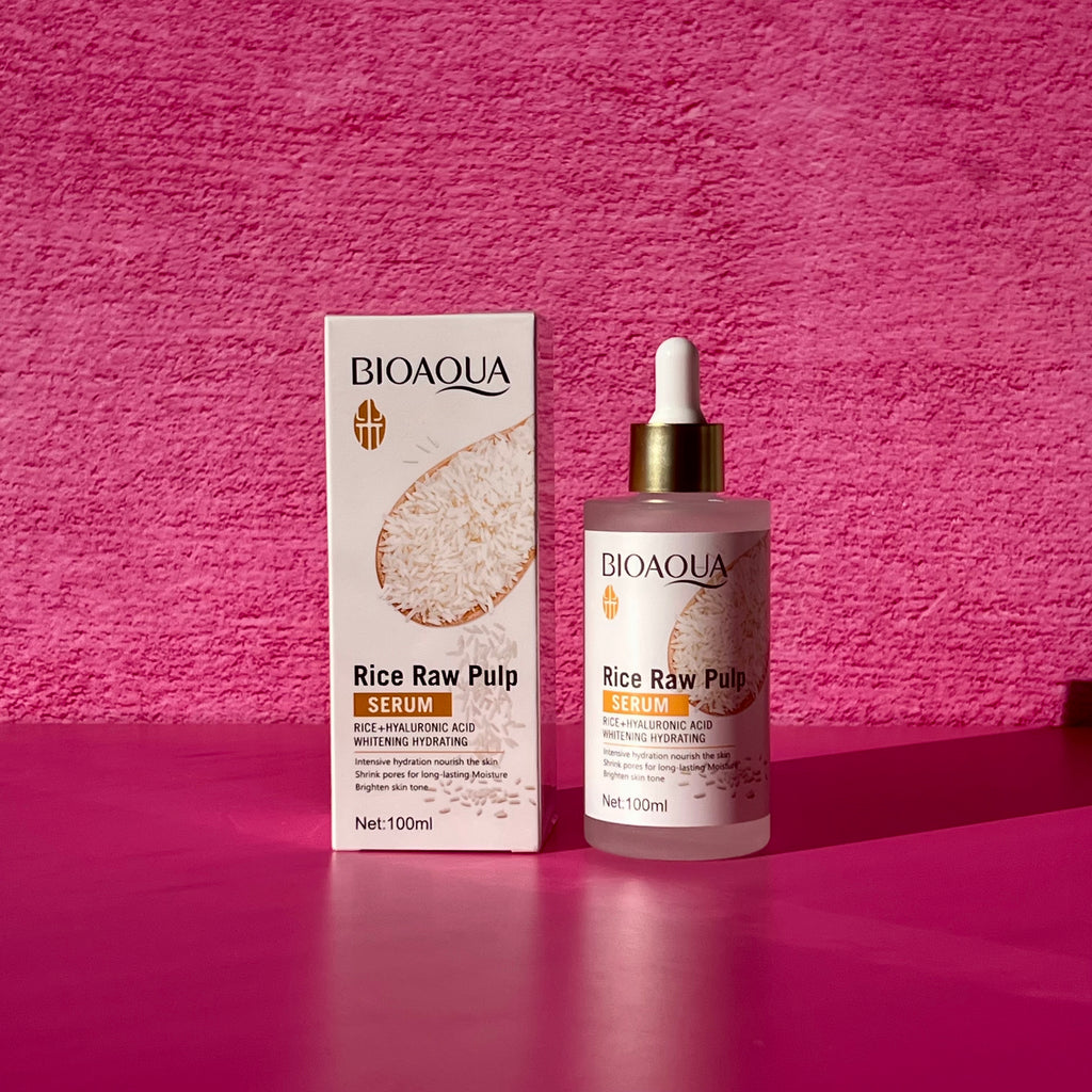 Suero iluminador con extracto de arroz