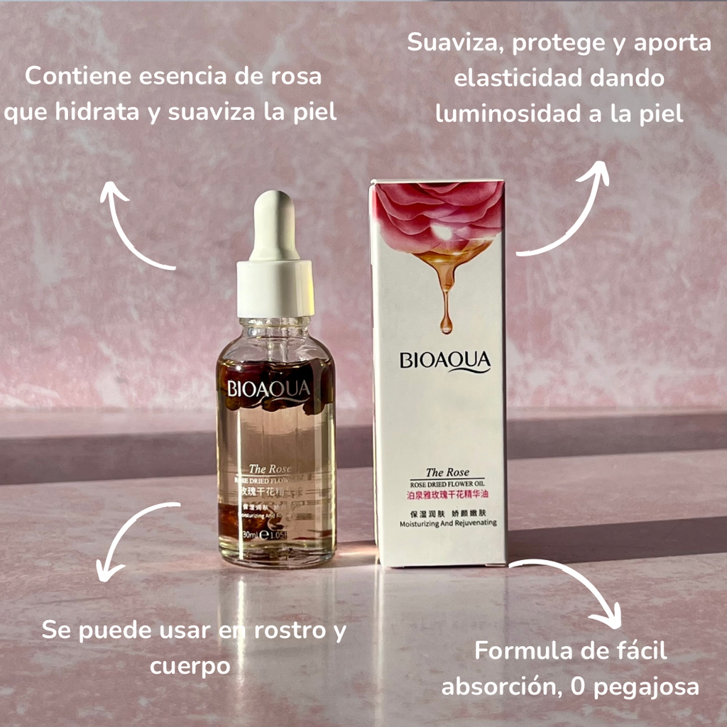 Aceite esencial de flor de rosa nutriente