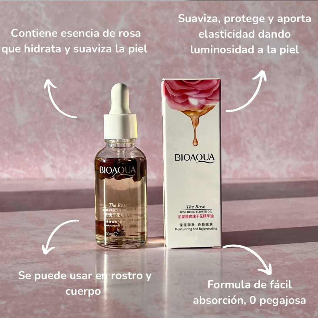 Aceite esencial de flor de rosa nutriente
