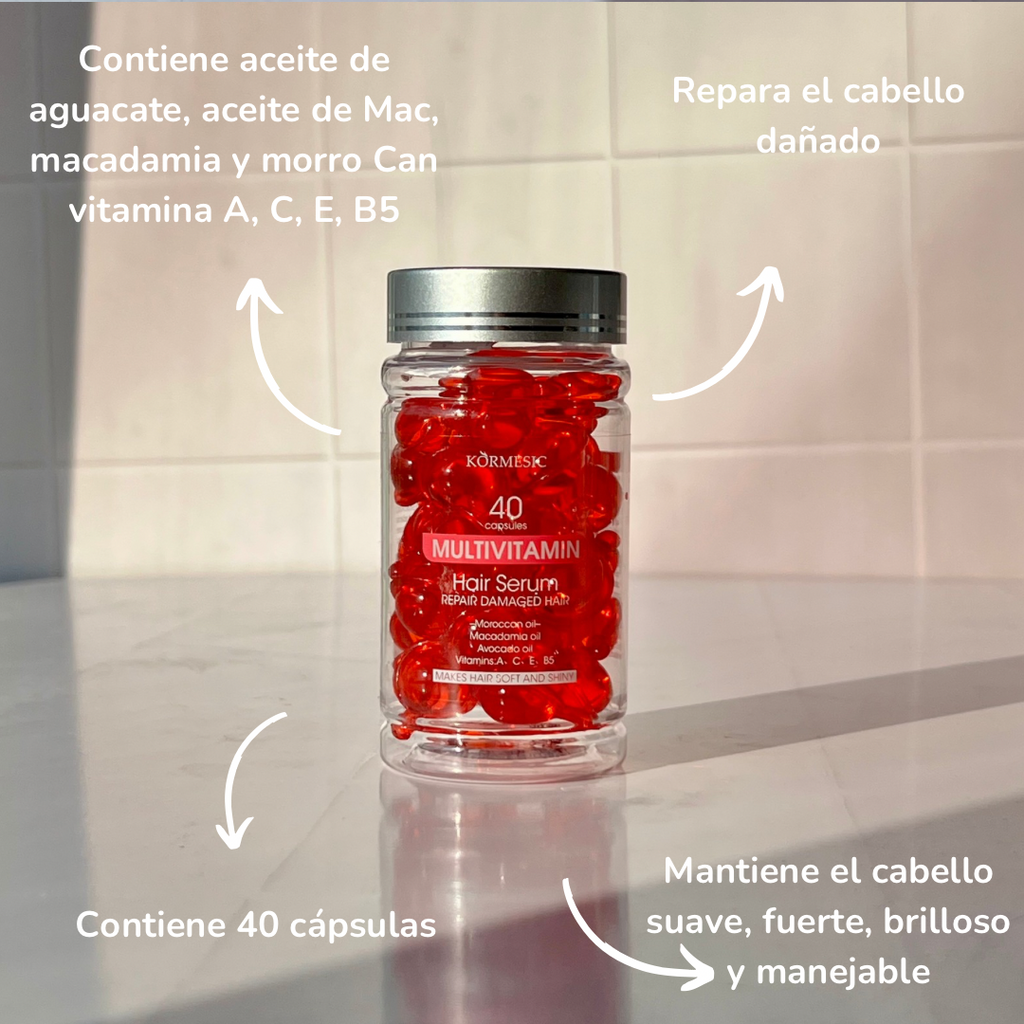 Capsulas multivitaminicas para el cabello