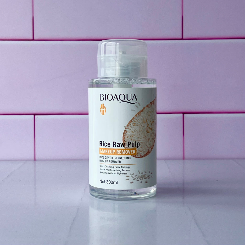 Agua miselar de arroz