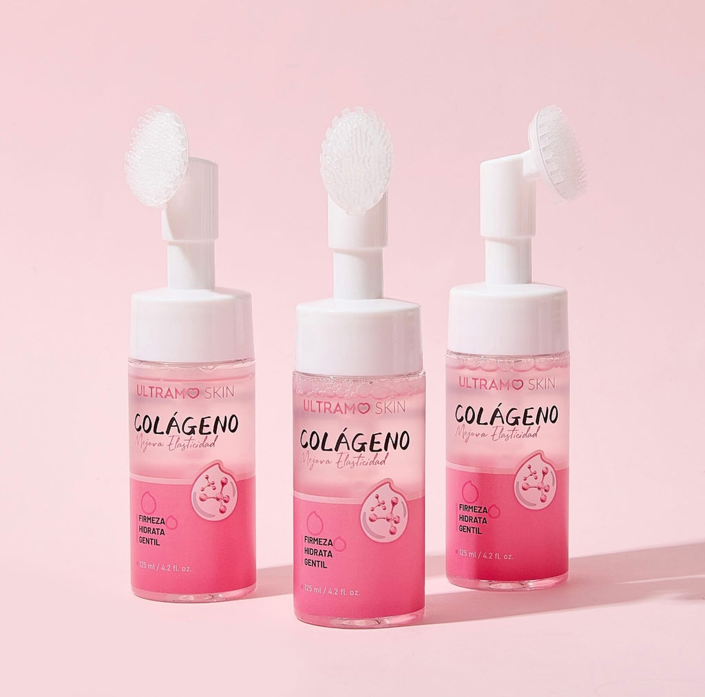 Espuma facial limpiadora de Colageno
