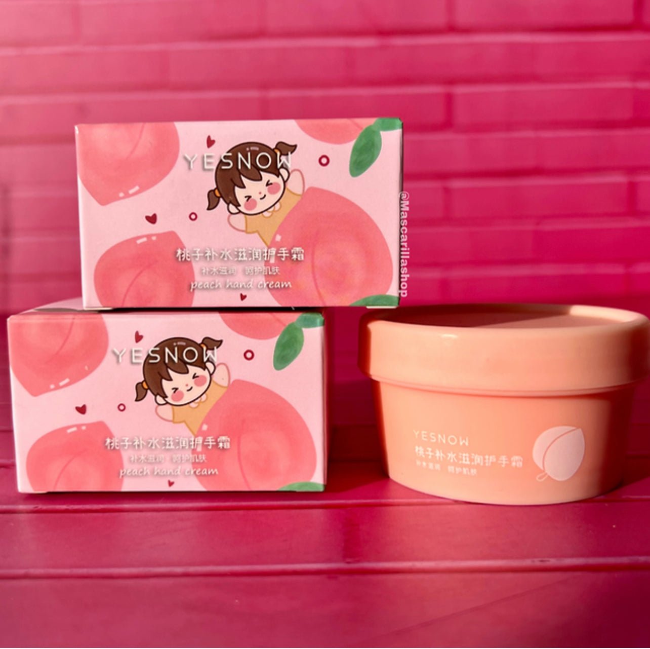 Crema extra humectante de manos peach