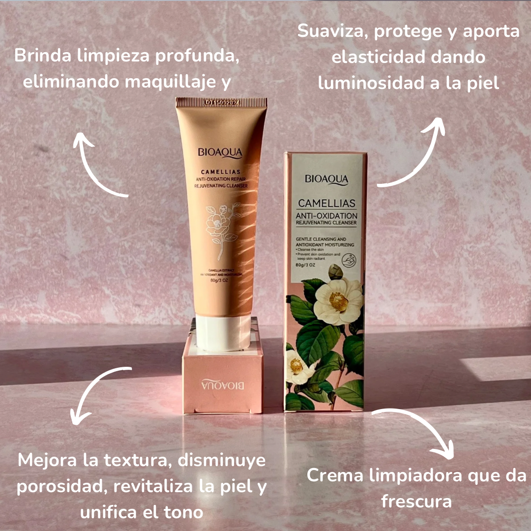 Limpiador facial con camelia + HA