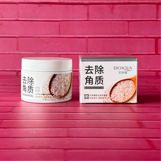 Exfoliante en gel con arroz